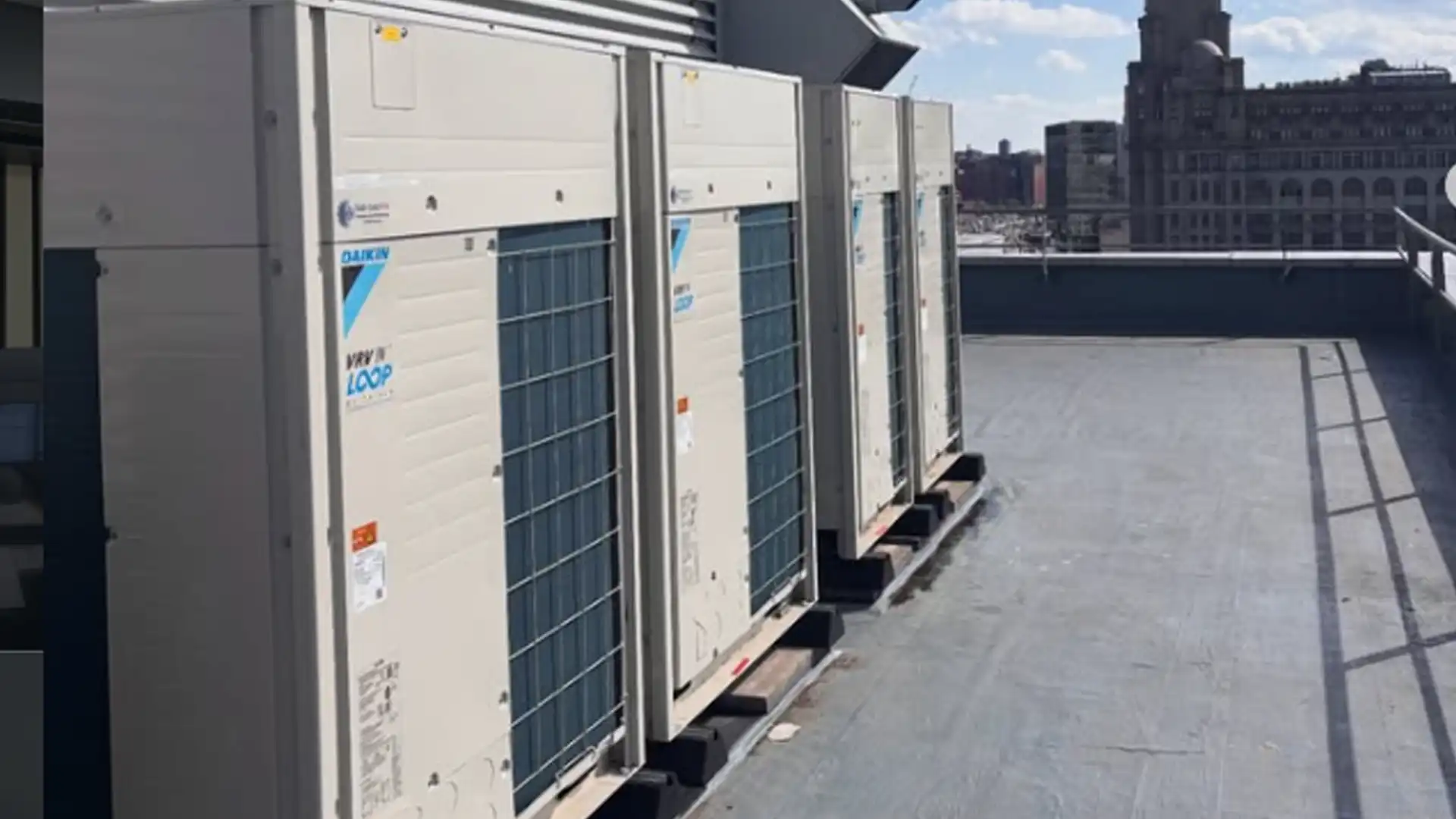 A commercial air conditioning installation done by Elite AC North West LTD